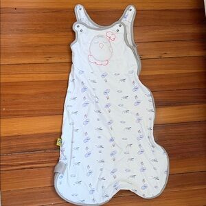 Nested Bean White and Gray Sleep Sack